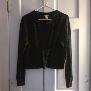 soft black sweater